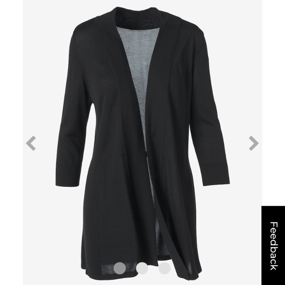 Chico’s purple Open Sweater Cardigan